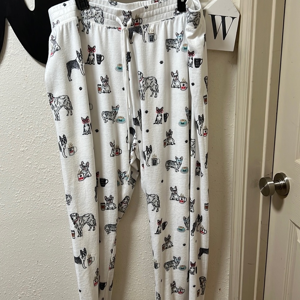 PJ Salvage Canines and Coffee Pajama Pants. 3X